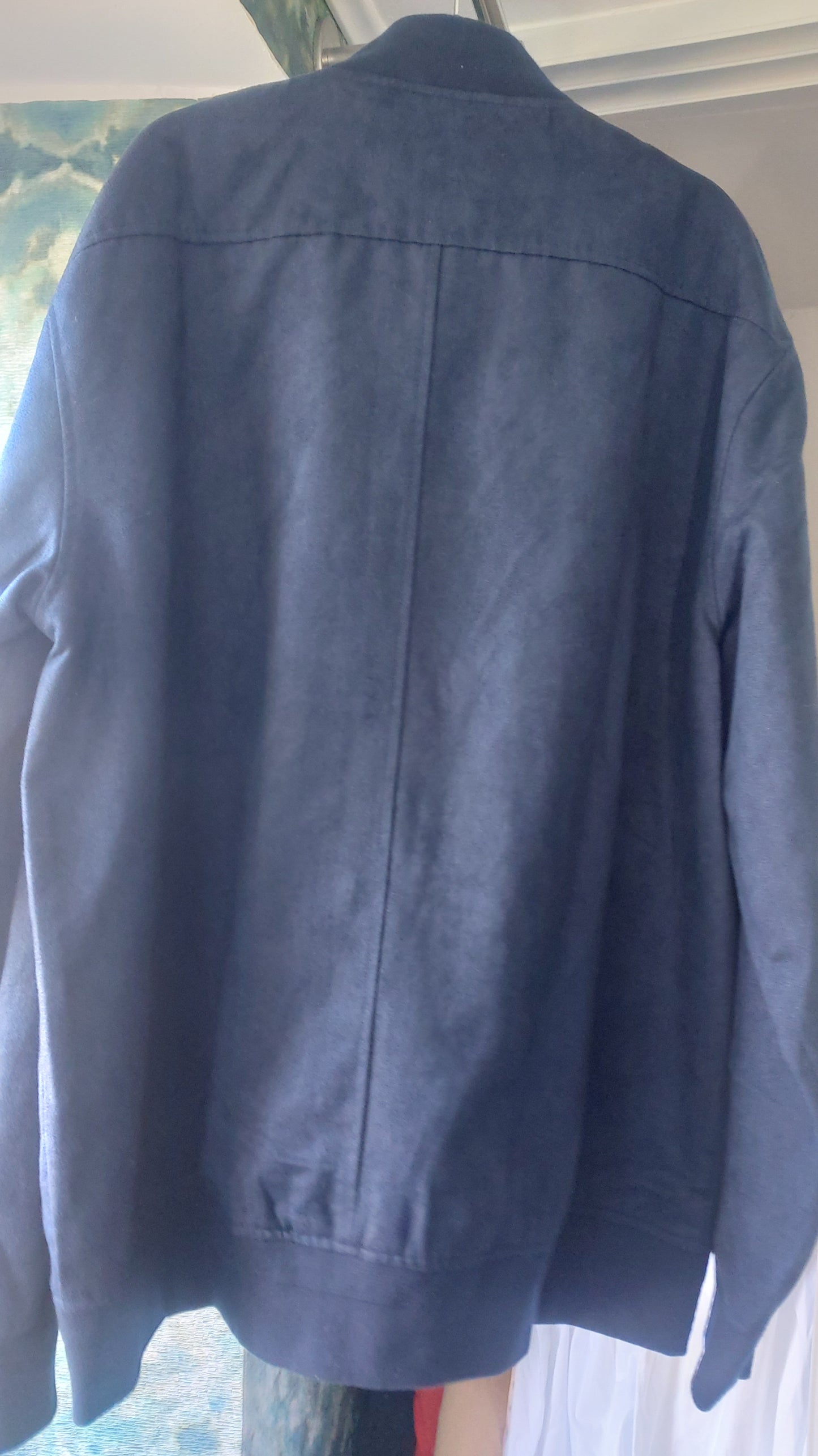 Veste en daim marine