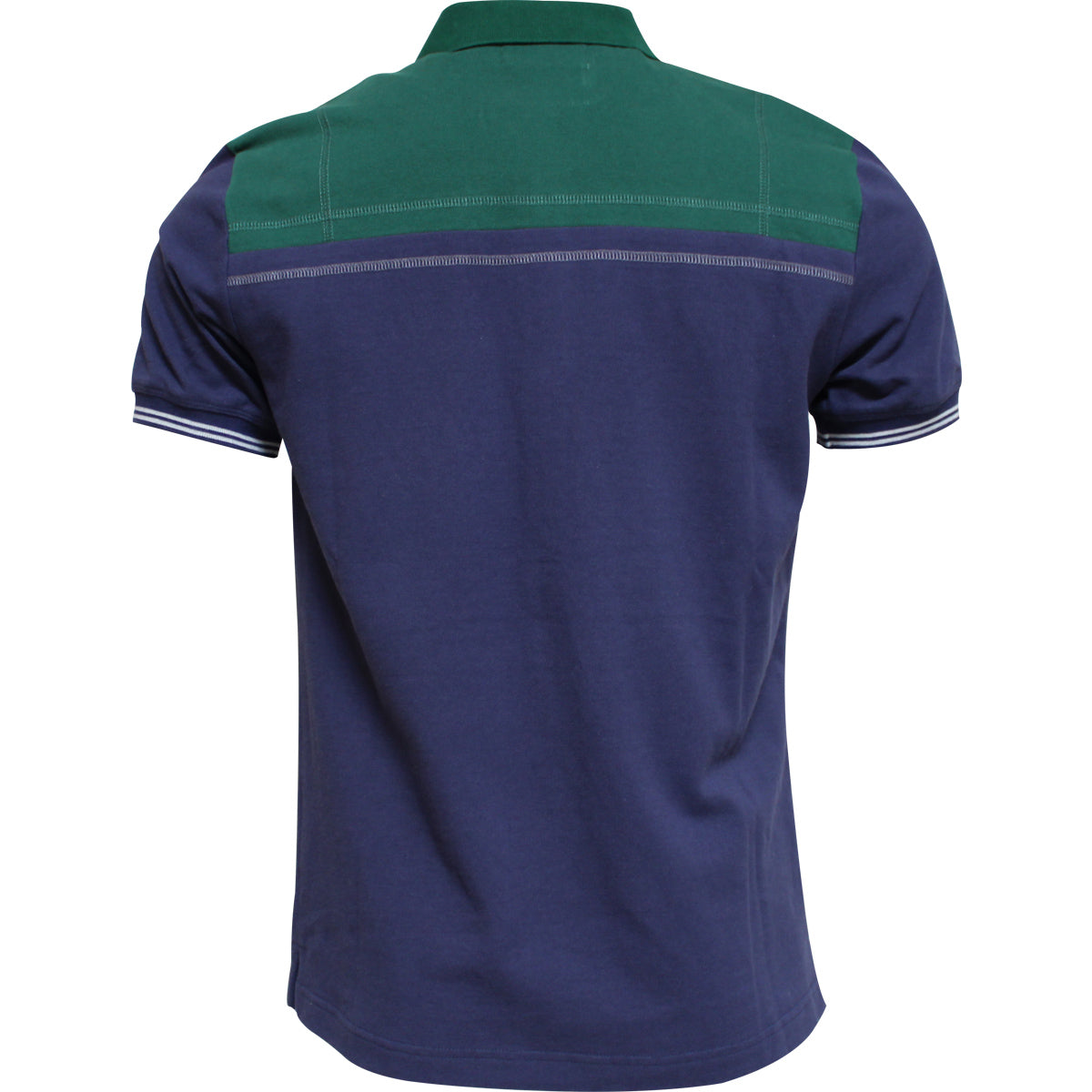 Polo Élégant en Crampons - marine et vert
