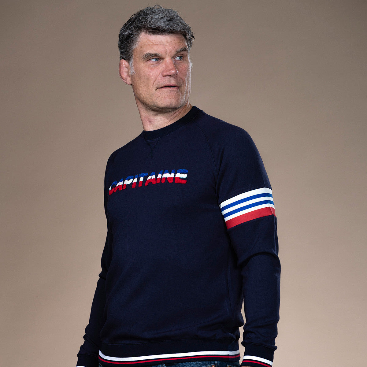 Sweat de rugby Capitaine de l'équipe de France - Fabien Pelous